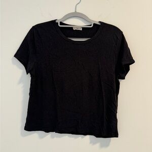 Aritzia cropped T-Shirt Black